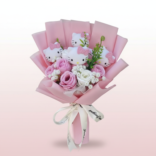 Kitty Plush Flower Bouquet